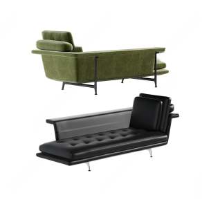 现代贵妃椅3D模型下载